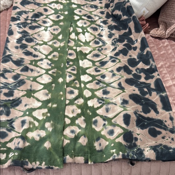 Young Fabulous & Broke Tie-Dye Maxi Dress in Black, Green, and Tan - Picture 2 of 4